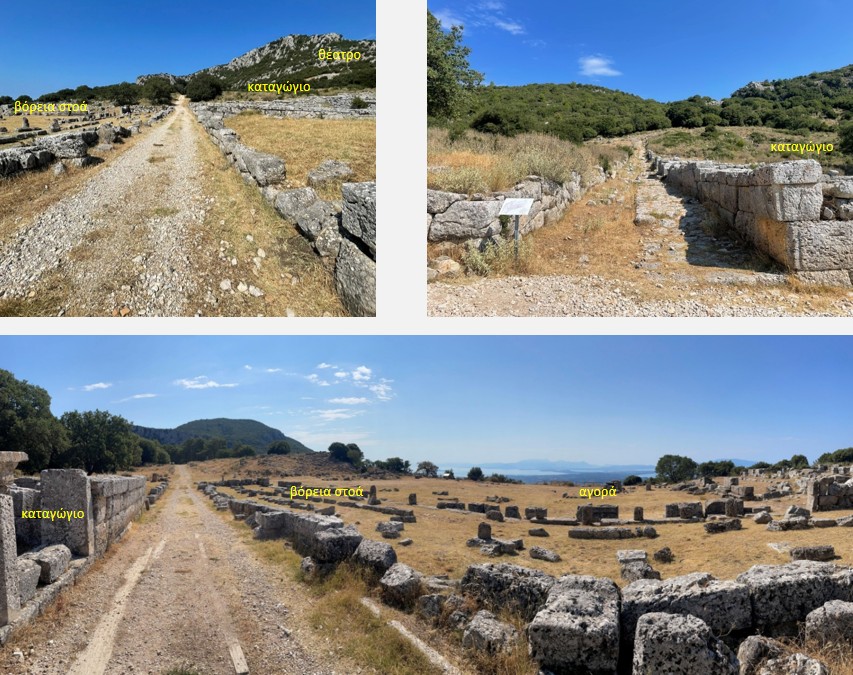Άποψη του αρχαιολογικού χώρου και των μνημείων του