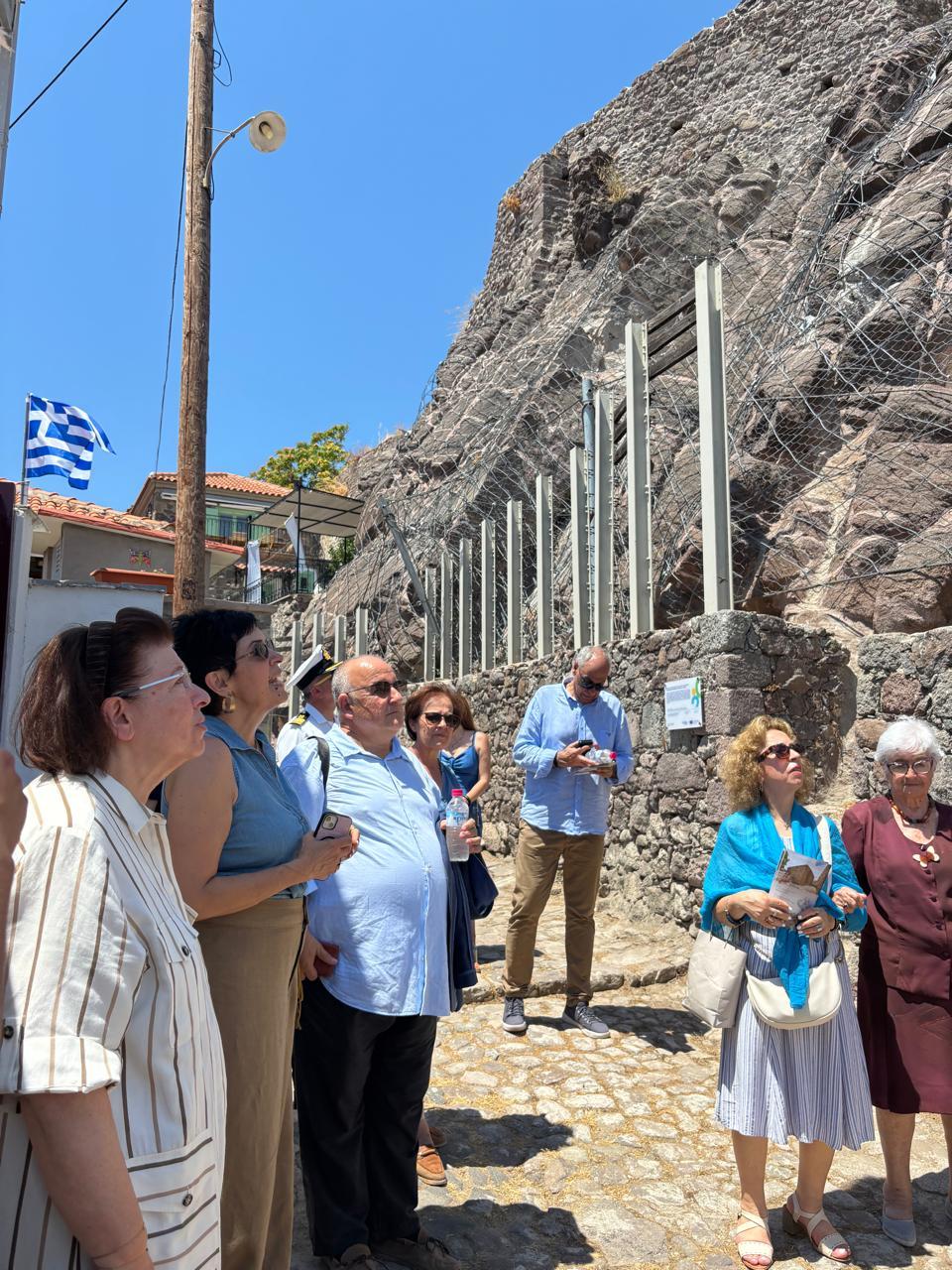 Αυτοψία στο έργο στερέωσης των βραχωδών πρανών του Κάστρου Μολύβου