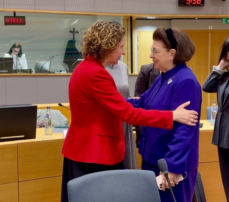 Η Υπουργός Πολιτισμού Λίνα Μενδώνη με την Υπουργό Πολιτισμού της Κροατίας Νίνα Ομπούλιεν-Κόρζινεκ