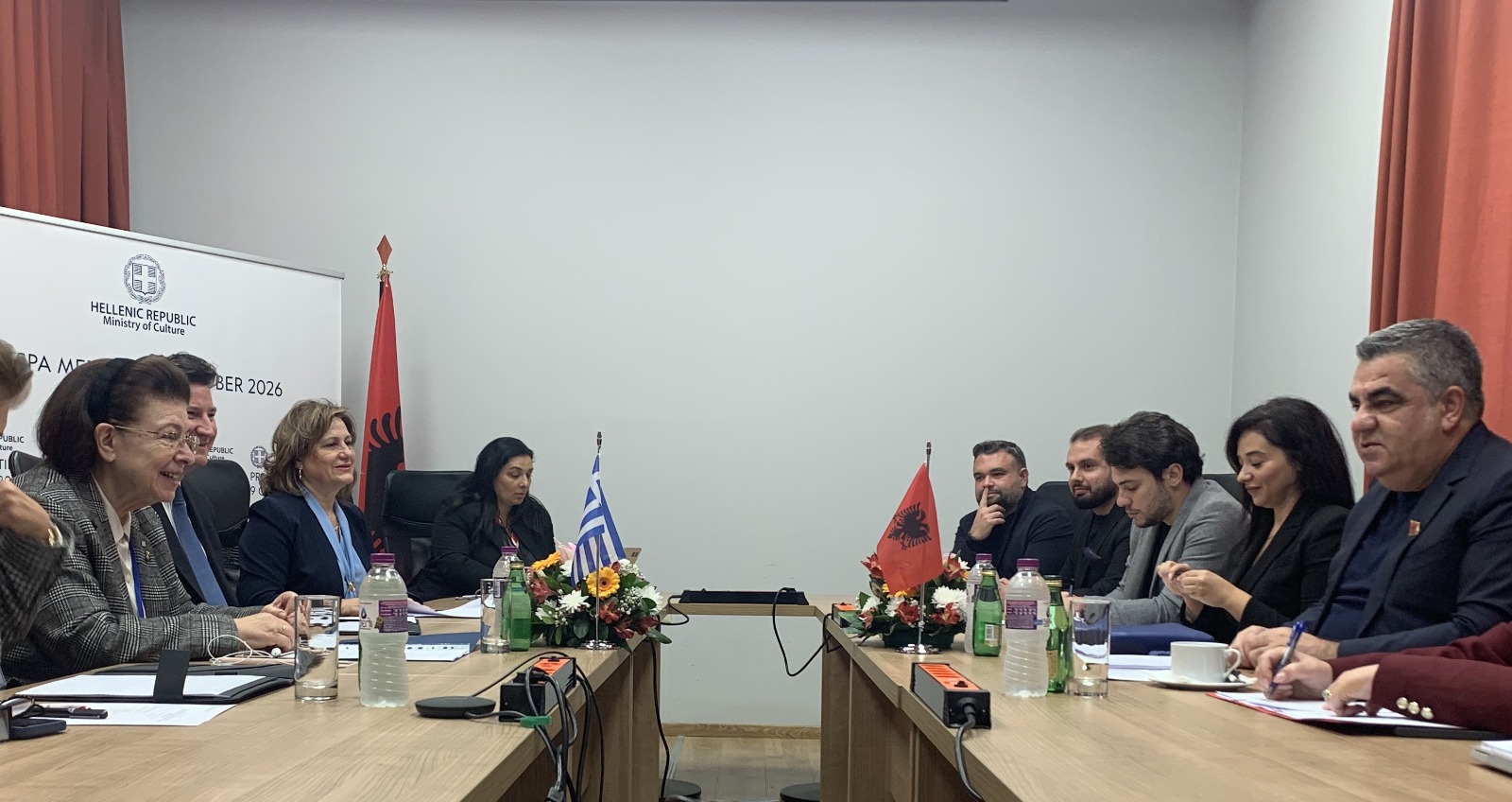 Λ. Μενδώνη και B.Gonxhja στη διμερή συνάντηση των Υπουργών Πολιτισμού Ελλάδας - Αλβανίας
