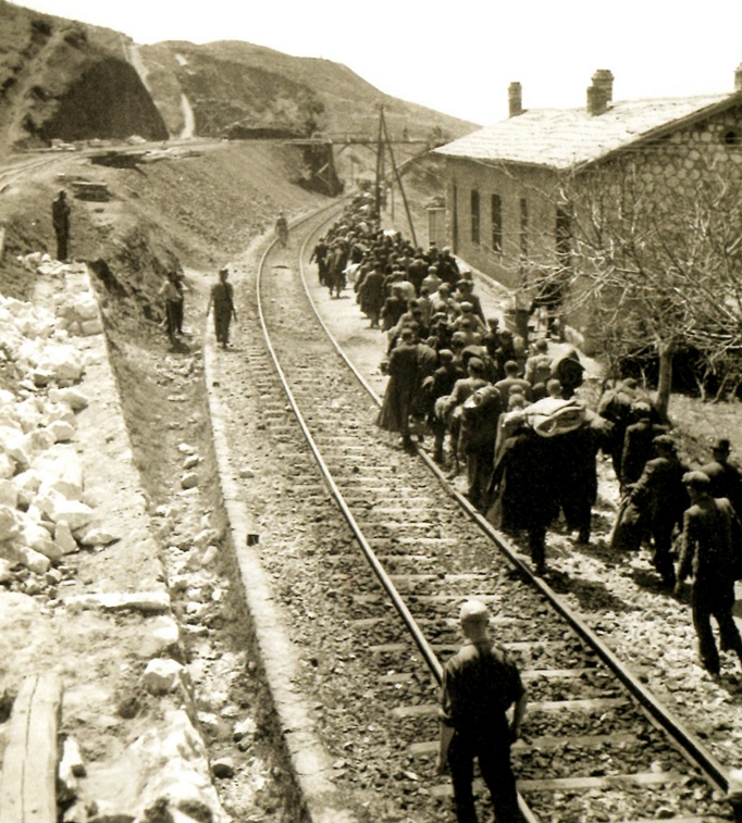 Το πέτρινο κτήριο του Σιδηροδρόμου - 20 Απριλίου 1943