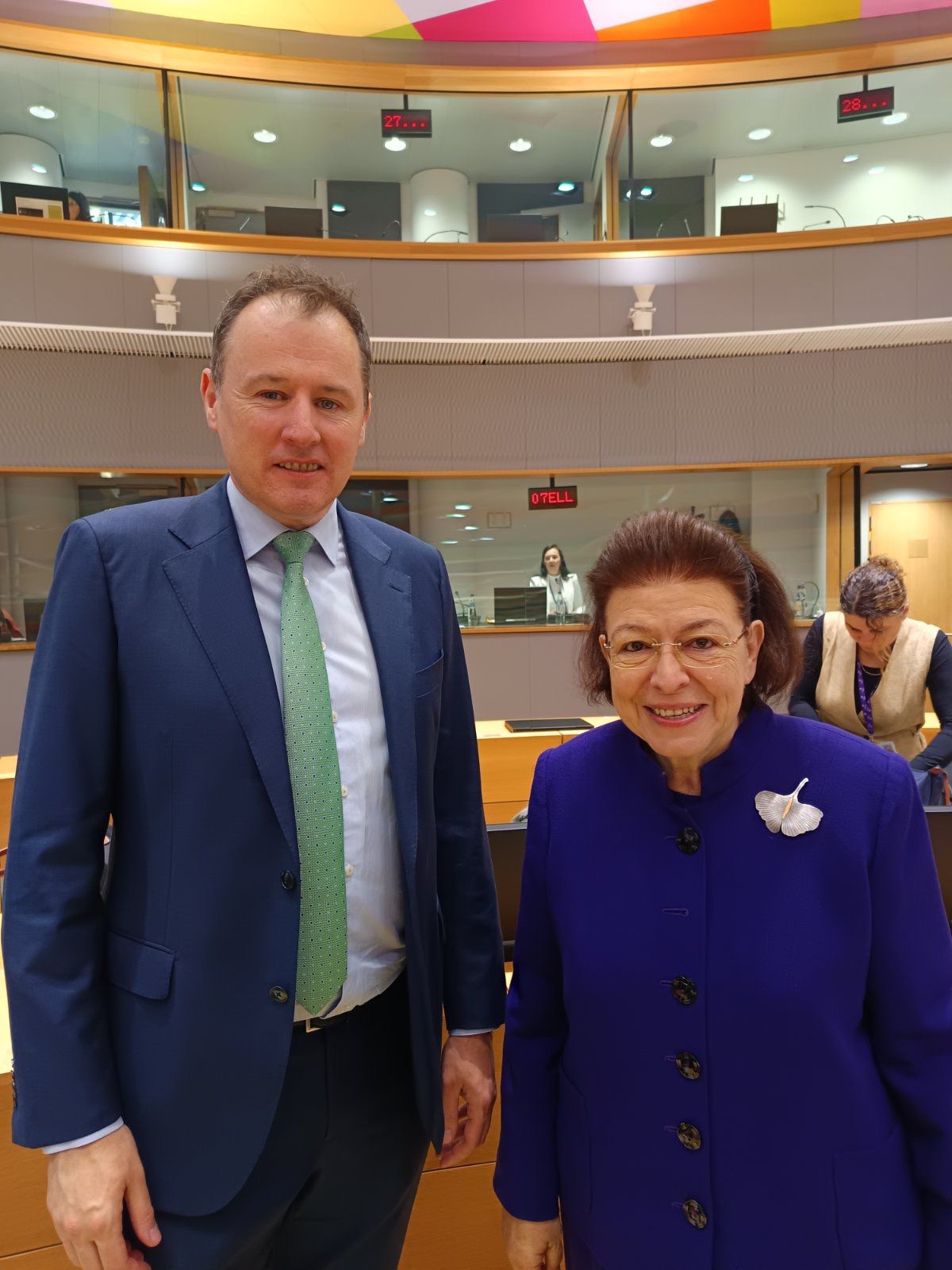 H Λίνα Μενδώνη με τον Charlie McConalogue, Υπουργός Πολιτισμού Ιρλανδίας