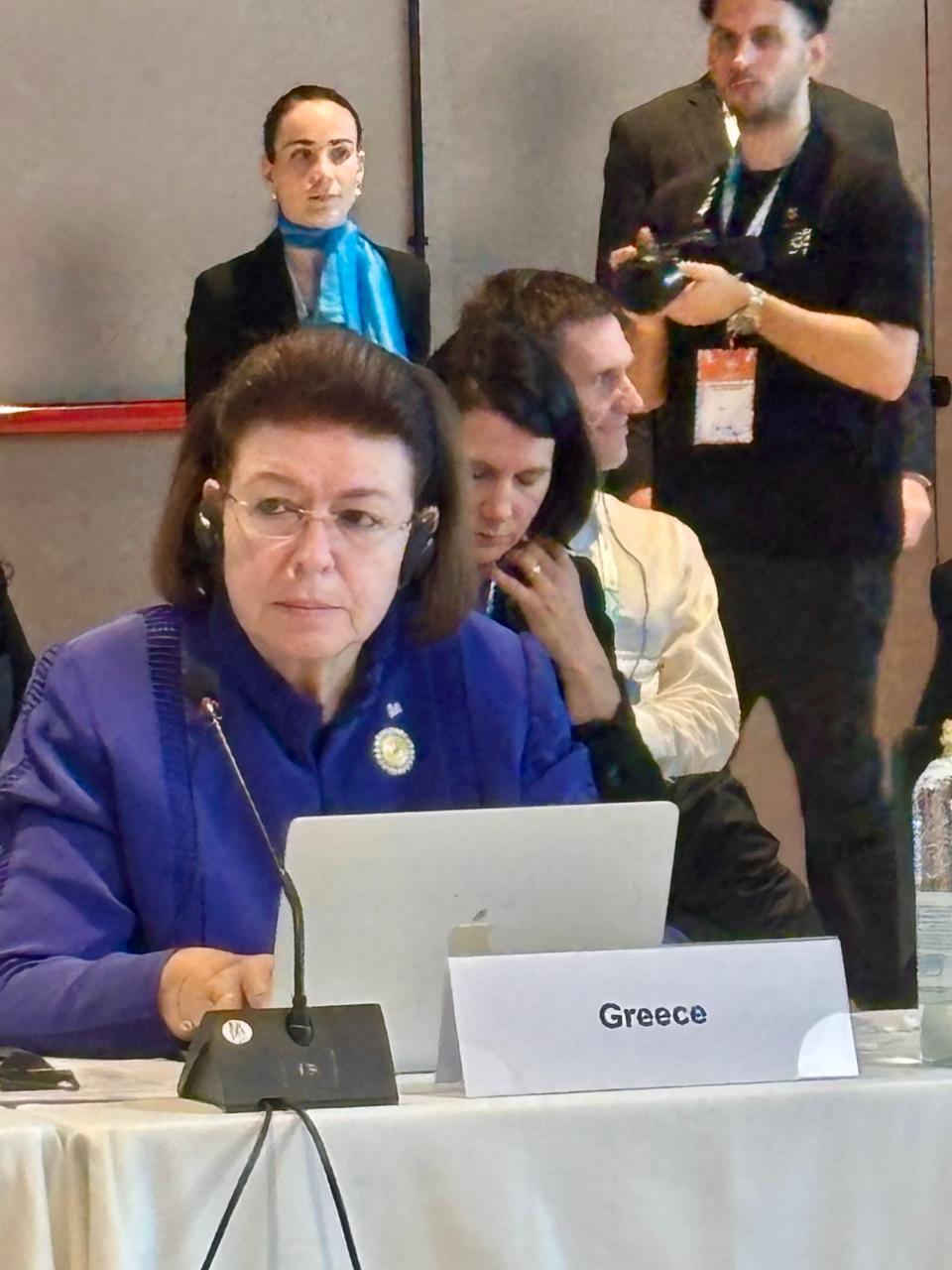 H Υπουργός Πολιτισμού Λίνα Μενδώνη